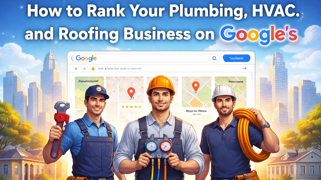 How to Rank Your Plumbing HVAC and Roofing Business on Google’s First Page